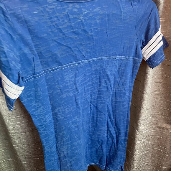 Blue 84 Kansas Jayhawk Women's/Teen Medium Blue T-shirt - Picture 2 of 6